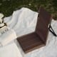 thumbnail image 2 of Brown Folding Beach Chair Portable Seat Low Beach Chair, 2 of 5