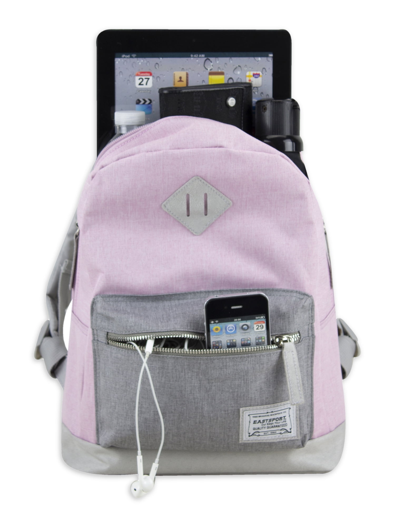 Eastsport Women's Limited Mini Backpack Pink Grey