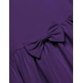 thumbnail image 4 of Arshiner Girls Long Sleeve Dress A line Twirly Skater Casual Bow Tie Dress, 4 of 9