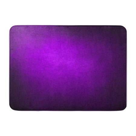 Fine Bath Light KDAGR Abstract Purple Solid Color Bright Center Spotlight Fine Black Vignette Border Doormat Floor Rug Bath Mat 30x18 inch ()