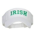 thumbnail image 5 of Irish Embroidered Cotton Knit Visor - White OSFM, 5 of 5