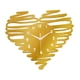 thumbnail image 3 of Reloj de Pared Corazón Acrílico Análogo Decorativo Movimiento Silencioso Números Árabes Estilo Contemporáneo Adecuado para Oficina Dormitorio Cocina Sala de Reuniones Comedor Oro, 3 of 9
