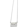 thumbnail image 1 of Collar con medallón rectangular, colgante con medallón de foto, collar con medallón de memoria, regalo de recuerdo para seres queridos, ella y él., 1 of 7