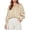 Beige, variant on PRETTYGARDEN Satin Long Sleeve Womens Blouses Dressy Casual | Glossy Smooth Silk Fabric,Lantern Sleeve Fall Tops,Decorative Button Pullover,V Neck Shirts,Office Work Business Outfits