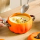 thumbnail image 5 of Utensilios de cocina, accesorios de cocina, vajilla de cerámica con forma de calabaza de 800 ml, ideal para Halloween, avena, leche o desayuno. Regalo perfecto para estas fiestas. Tazón de cerámica co, 5 of 8