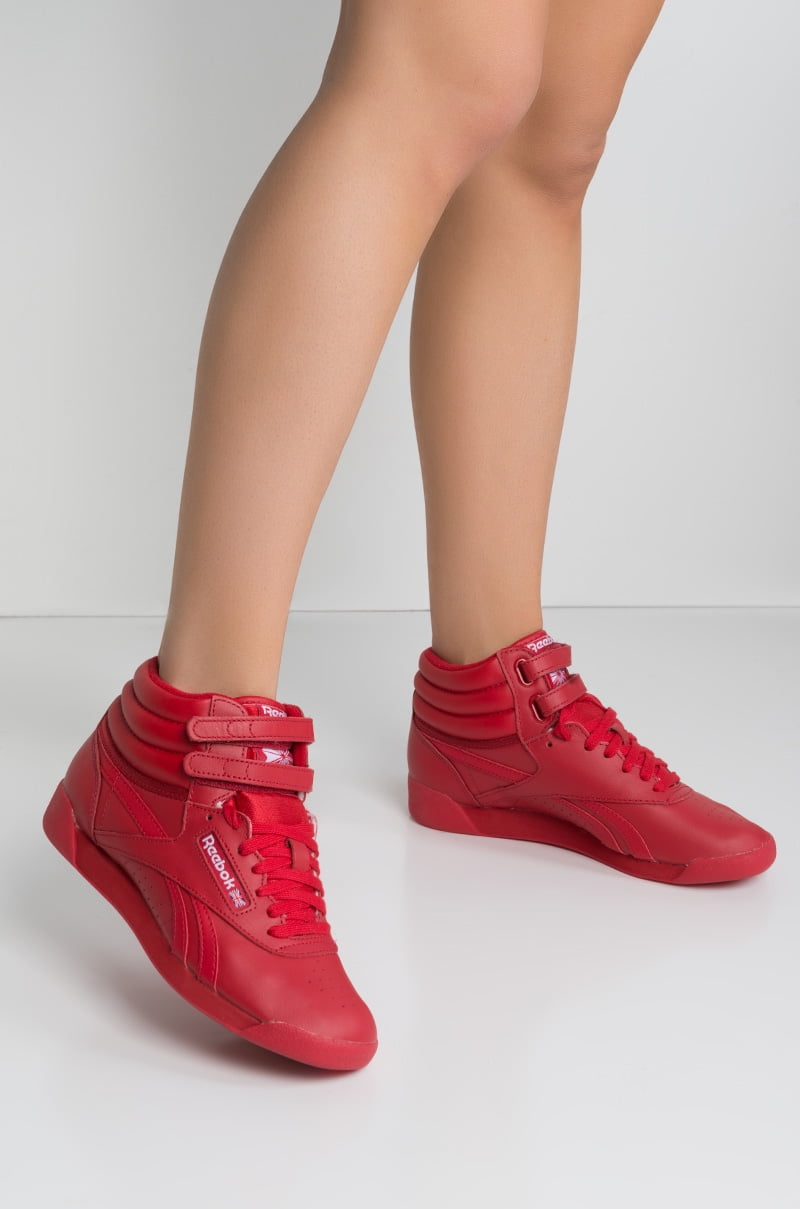 red reebok freestyle