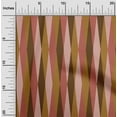 thumbnail image 1 of oneOone Cotton Poplin Rust Brown Fabric Argyle Check Fabric For Sewing Printed Craft Fabric By The Yard 42 Inch Wide, 1 of 4