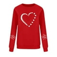 thumbnail image 4 of Vetsdori Pullover Sweatshirts for Women Valentine's Days Spring Shirts Crew Neck Valentine, Gifts for Girlfriend Love Heart Womens Sweatshirts, 4 of 7