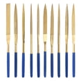 thumbnail image 1 of Unique Bargains 5mm x 180mm Diamond Needle File Set Titanium Coated Tools 10pcs, 1 of 7
