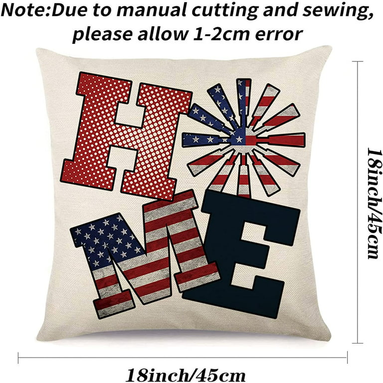 4th of July Throw Pillows, Pillow Case Only NO Inserts/fall Decor