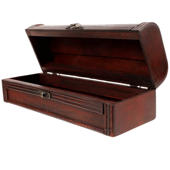 PAMINGONO 1Pcs Portable Iron and Wood Wine Storage Box for Beer Bottles 34.0X12.0X10.6in