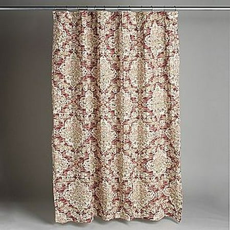 Country Living Piccadilly Pink Rust, Rust Colored Shower Curtain