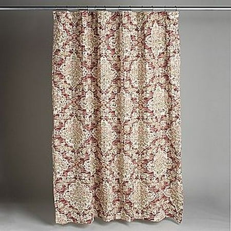 Country Living Piccadilly Pink Rust Medallion Fabric Shower Curtain Bath Com Country Living Piccadilly Pink Rust, Rust Colored Shower Curtain