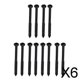 thumbnail image 1 of Paquete De 12 Tornillos De Montaje Baoblaze Para Pastillas JB Negro, 1 of 8