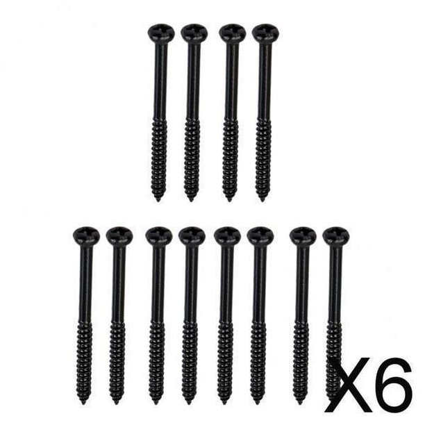 Paquete De 12 Tornillos De Montaje Baoblaze Para Pastillas JB Negro