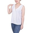 thumbnail image 2 of Sleeveless Button Front Blouse, 2 of 4