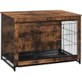 thumbnail image 4 of HOOBRO 26.9"H  Dog Crate Furniture Wooden Pet Furniture with Pull-Out Tray Living Room BF982GW03G1, 4 of 11