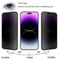 thumbnail image 4 of Mica Vidrio Privacidad MYBAT para iPhone 15 PRO MAX Protectora de pantalla, 4 of 7