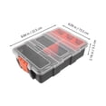 thumbnail image 4 of BRIGHTFUFU Caja de herramientas pequeña con compartimento, caja de almacenamiento de tornillos, organizador de Hardware de plástico, caja pequeña para artículos diversos, 4 of 7