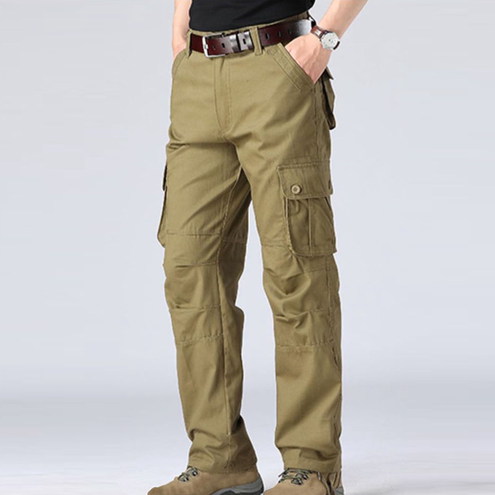 Wide Leg Pants Men's Premium Relaxed Fit Straight Leg Cargo Wide Leg Pants Men's Premium Relaxed Fit Straight Leg Cargo