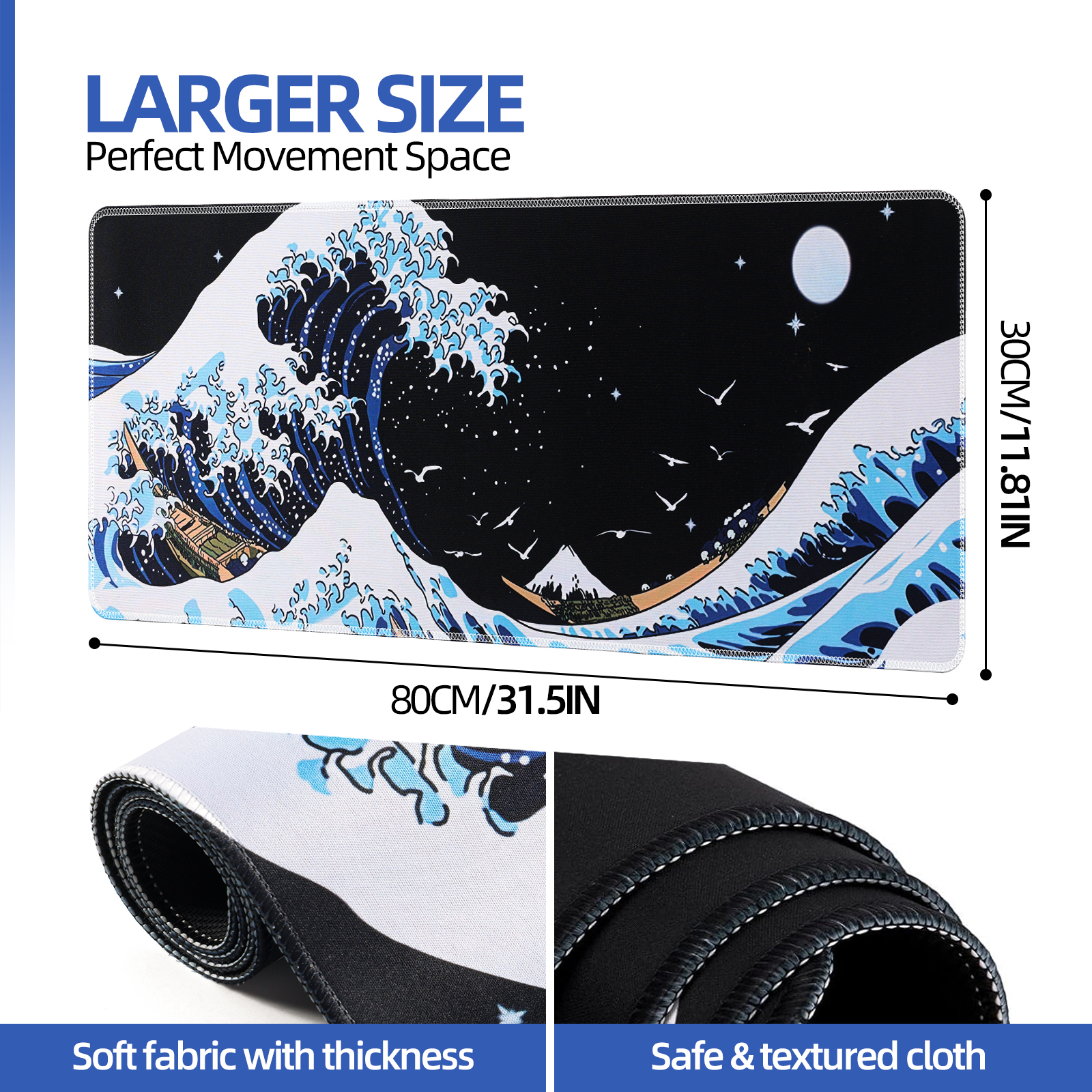 Extended Large Gaming Mouse Pad 31.5" x 11.8" photo 2
