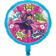 18" COMIC SUPERHERO GIRL Balloon • Party Supplies Decorations Foil Mylar Balloon