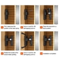 thumbnail image 4 of SPRING Door Lock Bolt Sliding 5 Color Option Accessories Door Buckle Replacement Zinc Alloy Complicated Procedures Sliding grey, 4 of 6