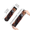 thumbnail image 4 of Naloa Red Panda Autumn Branches Ankle Socks for Women Non Slip Socks No Show Socks Classic Low Cut Casual Socks Casual Socks, 4 of 7
