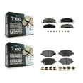 thumbnail image 1 of TEC Front Rear Ceramic Brake Pads Kit for Car Ford Explorer Flex Taurus Police Interceptor Sedan Lincoln MKS Special Service KTC-100263, 1 of 10