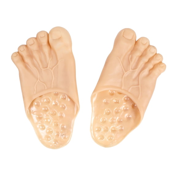 Wosthever Pantuflas divertidas para pies desnudos: los pies se calientan y dejan que la personalidad brille con estas pantuflas divertidas Color Type3 NO3