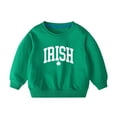 thumbnail image 4 of Dezsed Toddler Baby Girls Long Sleeve Shirts St. Patrick's Day Printed Shirt Cotton Sweatshirts for Girls Kids Pullover Tops 4-5 Years Green, 4 of 5