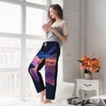 thumbnail image 5 of Salouo Abstract Line Turtle Print Women's Pajama Pants Casual Loose Sweatpants PJs Flowy Pants Drawstring Palazzo for Women Wide Leg Pants Lounge Pajama -Small, 5 of 8