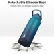 thumbnail image 4 of Bjpkpk Botella De Agua Aislada Con Tapa De Pajita Botellas De Agua Térmicas De 18 Oz Con Boquilla Suave Mango Flexible Y Bota Antideslizante Sin Bpa Vasos Térmicos De Metal De Acero Inoxidable A Prueb, 4 of 5