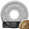 thumbnail image 3 of Ekena Millwork 11 7/8"OD x 3 5/8"ID x 7/8"P Helene Ceiling Medallion (Fits Canopies up to 5 1/4"), Hand-Painted Pale Gold, 3 of 5