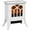 White, variant on 14" Freestanding Electric Fireplace, Portable Fireplace, Plug-in Fireplace Heater with Realistic Logs and Flame Effect, 750W/1500W, White