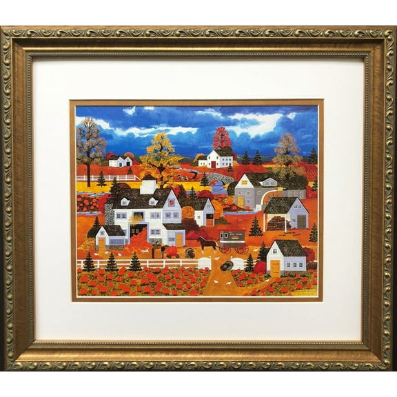 Jane Wooster Scott "Bountiful Harvest" CUSTOM FRAMED ART Generic