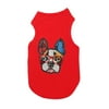 Botany Cute Pug Dog 5D Diamond DIY Pet Clothes Dog Art T-shirt Tee (S AA703-1 Red)