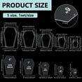 thumbnail image 2 of 10 Sizes Coffin Quilting Templates Acrylic Intricate Sewing Ruler Clear Pressure Plate Router Template DIY, 2 of 9