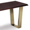thumbnail image 4 of Simpli Home Lewis Solid Mango Wood 42 inch Wide Contemporary Bench in Cognac, 4 of 9