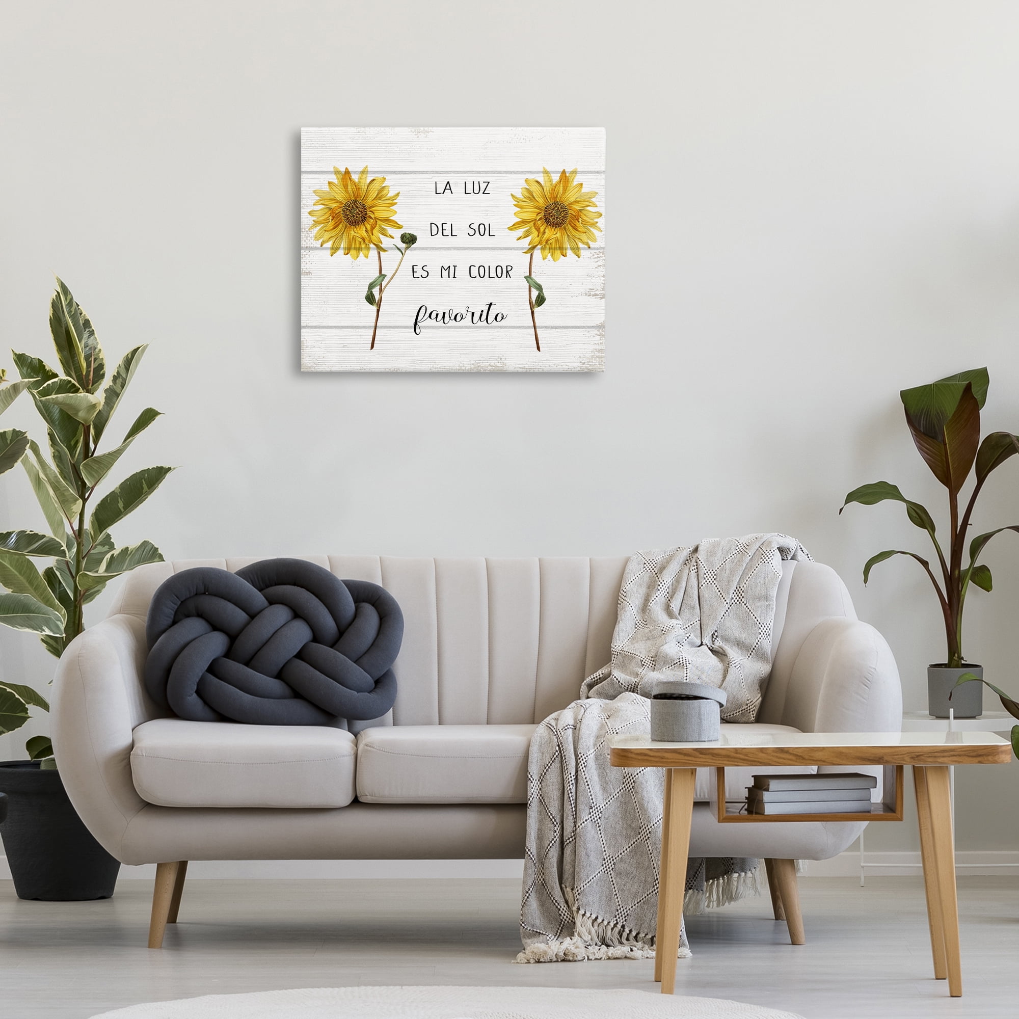 Stupell Industries La Luz Del Sol Inspirational Quotes & Sayings Painting Wrapped Canvas Art Print Wall Art, 30 x 24
