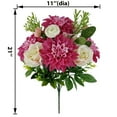 thumbnail image 3 of Mainstays 21'' Indoor Fuchsia Dahlia Bouquet, 3 of 5
