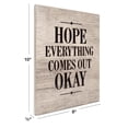 thumbnail image 3 of Excello Global Products Wooden Bathroom Humor Signs : Decor for Home, Restaurant, or Business - 8x10 Inches - Ready to Hang - (Pack of 4, Assortment 2) - EGP-HD-0324, 3 of 5