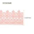 thumbnail image 2 of Uxcell Cotton Lace Trim Vintage Crochet 3 inch x 4.8 yard Dark Watermelon Red Stretch Lace Edge Ribbon, 2 of 5