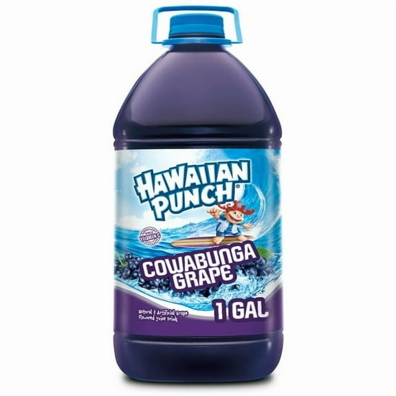 Hawaiian Punch Cowabunga Grape Juice Drink, 1 Gal, Bottle