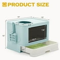 thumbnail image 2 of DEXTRUS Large Enclosed Cat Litter Box with Lid, Drawer Type, Easy to Clean, Includes Litter Scoop, Blue, 2 of 6