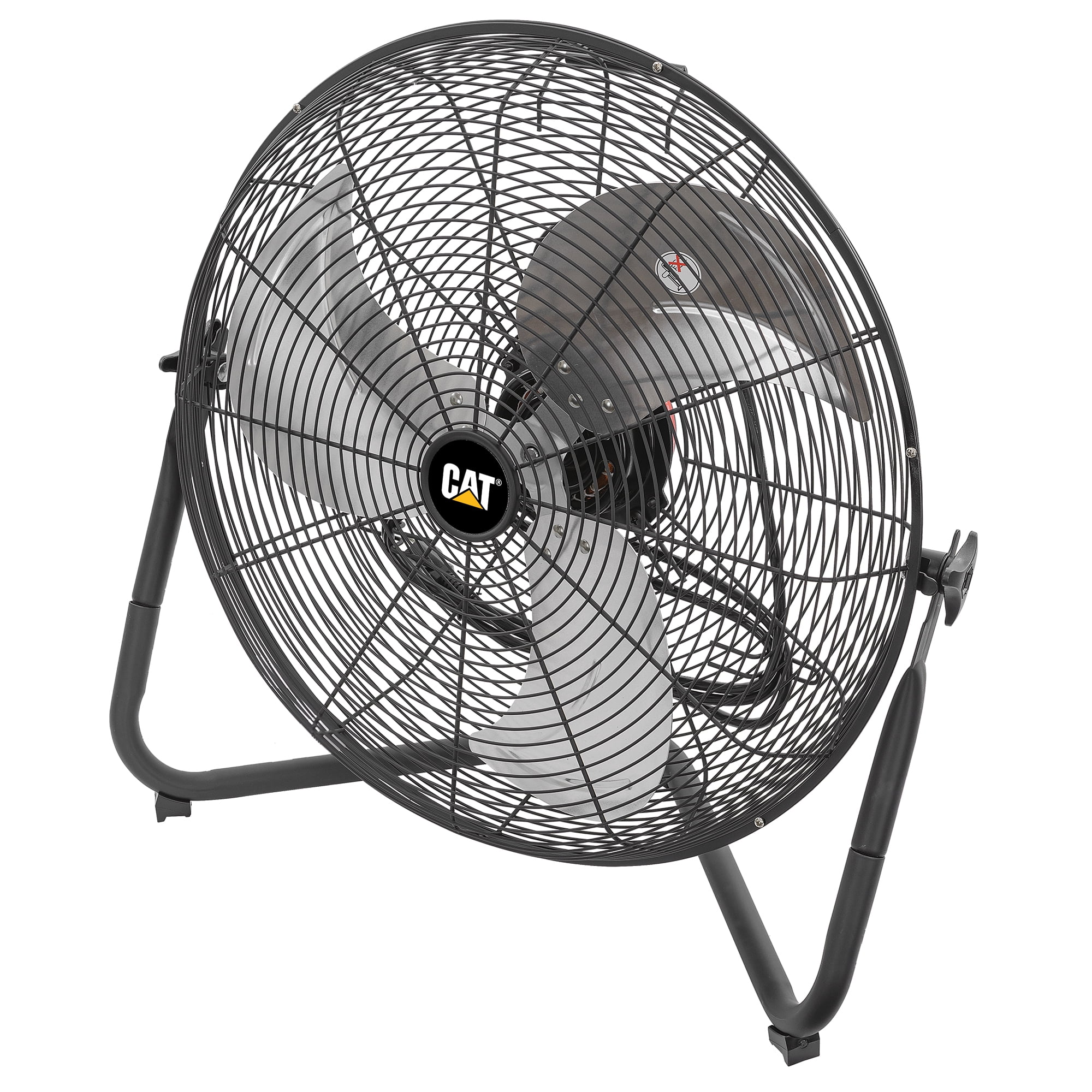Caterpillar® Fan 20" High-Velocity 3-Speed Metal Floor Fan, 5000 CFM, Black