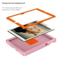 thumbnail image 3 of Dteck iPad Kids Case Compatible for iPad 9th 2021 /8th 2020 /7th 2019 Generation 10.2 in, EVA Shockproof Rotate Handle Folding Stand Heavy Duty Protective Cute Cover for Boys Girls, Pink, 3 of 7