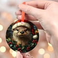 thumbnail image 4 of Otter 12 Ceramic/Acrylic Christmas Ornament, Sweetheart Love Highlight, Heartfelt Mom Token, Autumn Harvest Highlight, Collectible 2025 Memory Piece Piece, 4 of 5