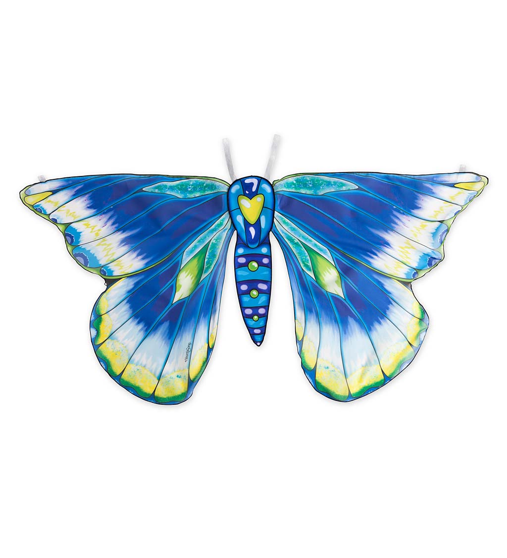 Fantasy Butterfly Dress Up Costume Wings for Kids Dress Up Play, Blue & Green