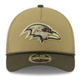 thumbnail image 2 of Youth New Era  Green/Dark Green Baltimore Ravens 2025 Salute to Service 9FORTY A-Frame Adjustable Hat, 2 of 5